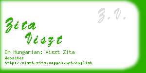 zita viszt business card